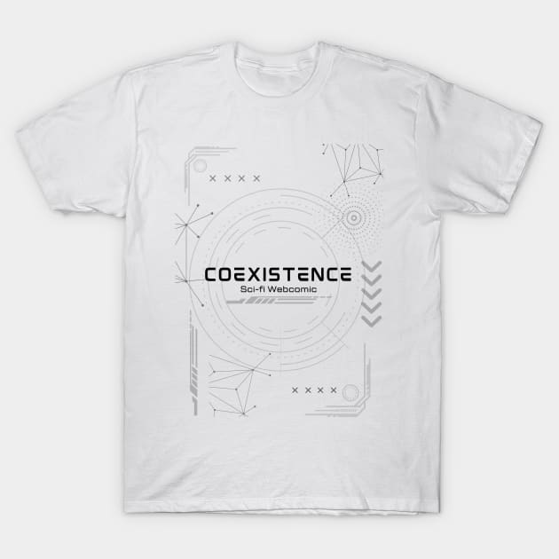 Coexistence tech wear logo light T-Shirt by Coexistence The Series